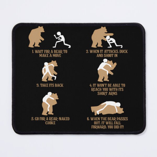 Item preview, Brazilian Jiujitsu Against A Bear Funny Mma designed and sold by ShatarraHat.