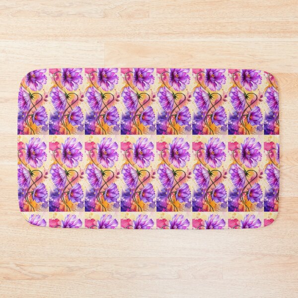 Item preview, Vibrant Purple Wildflower Botanical – Colorful Floral Watercolor Art designed and sold by vinothmech53.