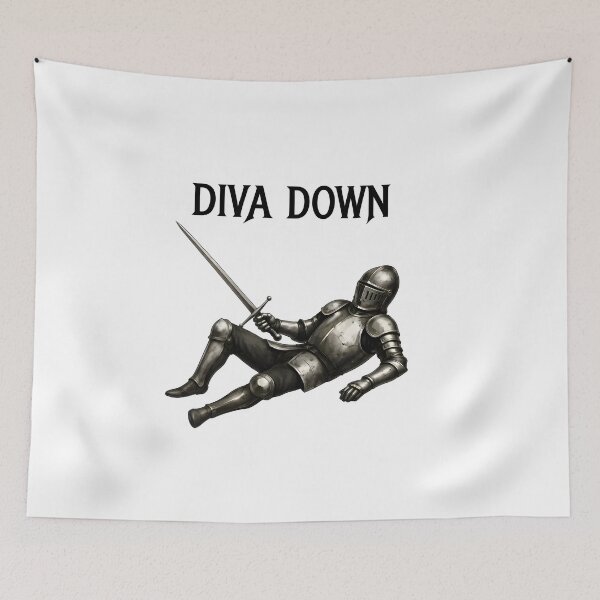 Item preview, Diva Down Knight - Funny Medieval Armor  designed and sold by Elakhongthe.