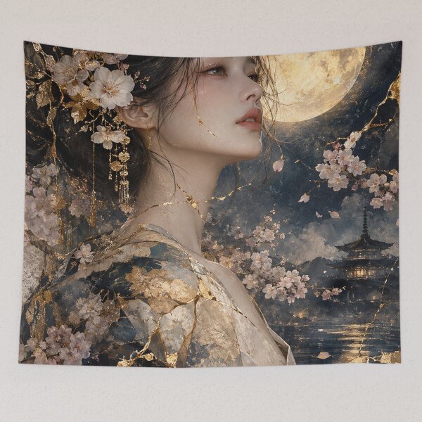 Item preview, Moon Shadow — Japanese Kintsugi Princess designed and sold by KINTSUGI-LUMI.