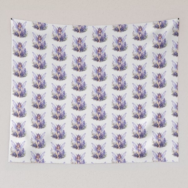 Item preview, Lupine Flower Fairy | Elegant Botanical Floral Art designed and sold by Mandayartstudio.