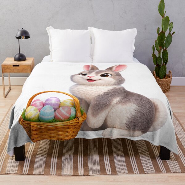 Item preview, Netherland Dwarf Rabbit Easter Basket designed and sold by Sillytoe.