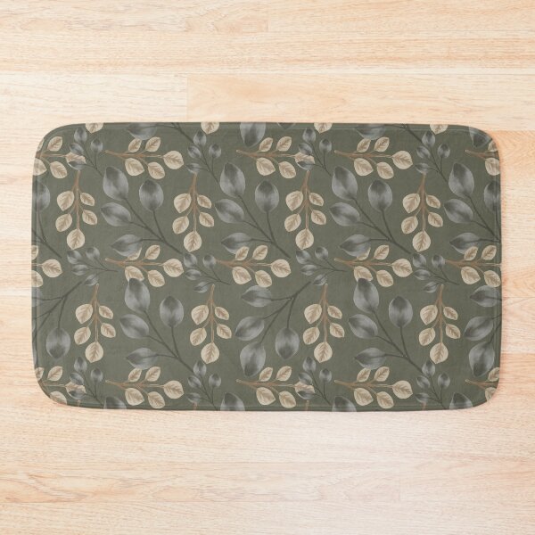 Item preview, Botanical Foliage Muted Sage Olive Gray Seamless Pattern Art designed and sold by ​Jyoti Digital Artist.