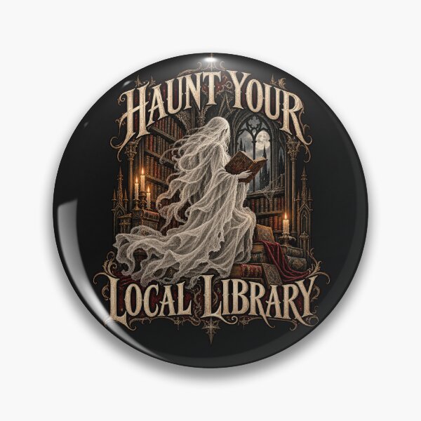 Item preview, Haunt Your Local Library designed and sold by NOIRXU.