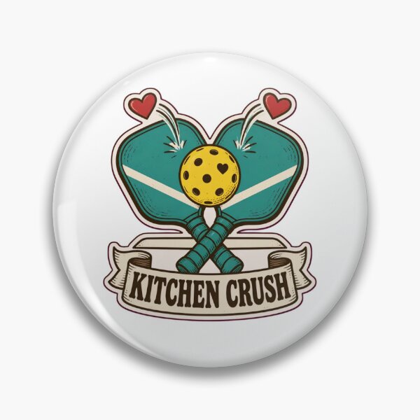 Item preview, Pickleball Valentines Kitchen Crush | Funny Pickleball Paddle Heart Valentine designed and sold by StickyGuys.