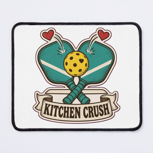 Item preview, Pickleball Valentines Kitchen Crush | Funny Pickleball Paddle Heart Valentine designed and sold by StickyGuys.