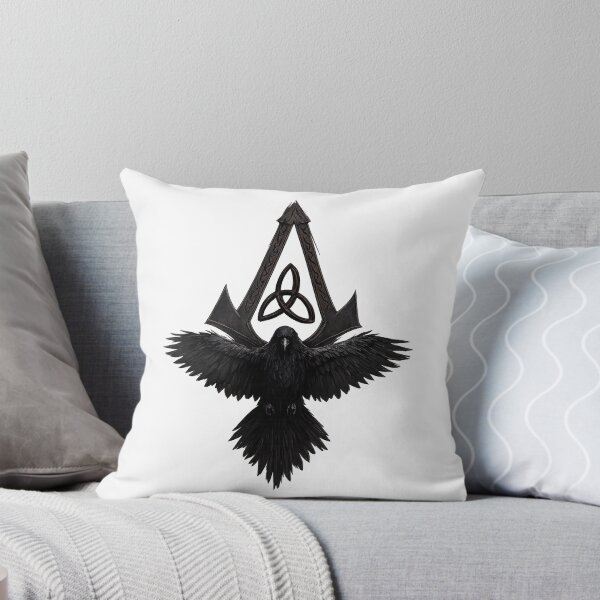 Item preview, Three‑Component Crow and Triquetra Emblem designed and sold by Grove of Things.