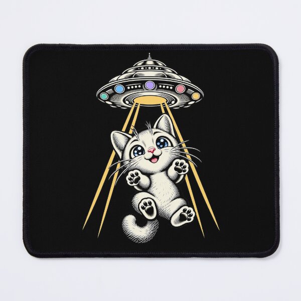 Item preview, Beam Me Up, Kitty! — Cute UFO Cat Abduction designed and sold by Sanctum Icons.