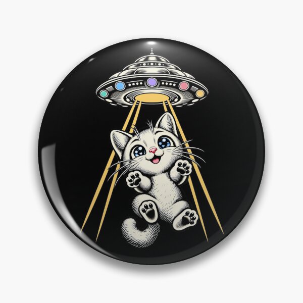 Item preview, Beam Me Up, Kitty! — Cute UFO Cat Abduction designed and sold by Sanctum Icons.