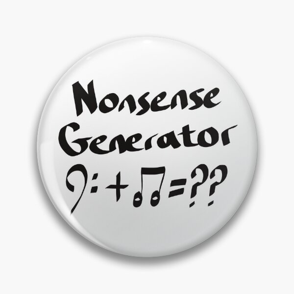 Item preview, Nonsense Generator, Black Text designed and sold by TuulaniMakes.