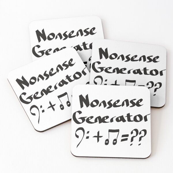 Item preview, Nonsense Generator, Black Text designed and sold by TuulaniMakes.