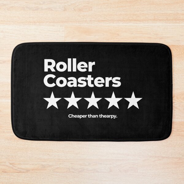 Item preview, Roller Coasters Cheaper Than Therapy Five‑Star Minimalist Design designed and sold by Coaster Culture Industries.