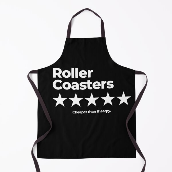 Item preview, Roller Coasters Cheaper Than Therapy Five‑Star Minimalist Design designed and sold by Coaster Culture Industries.