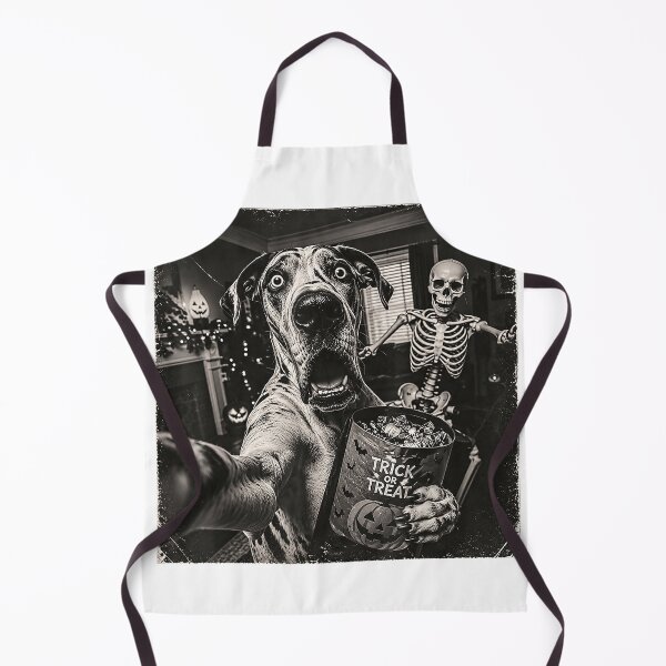 Item preview, Trick Or Treat Halloween Great Dane Scary Skeleton Selfie T-Shirt designed and sold by Othinus.