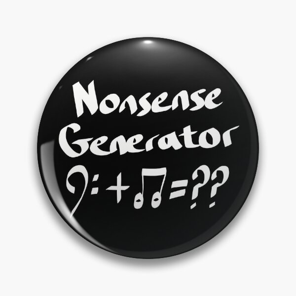 Item preview, Nonsense Generator, White Text designed and sold by TuulaniMakes.