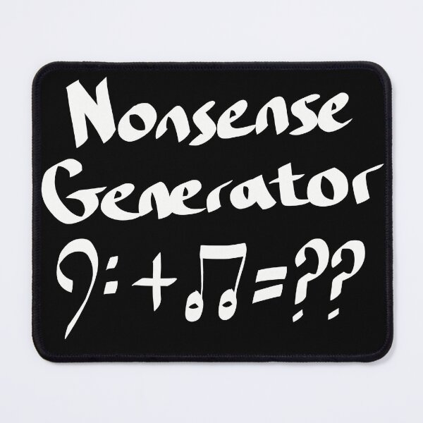 Item preview, Nonsense Generator, White Text designed and sold by TuulaniMakes.