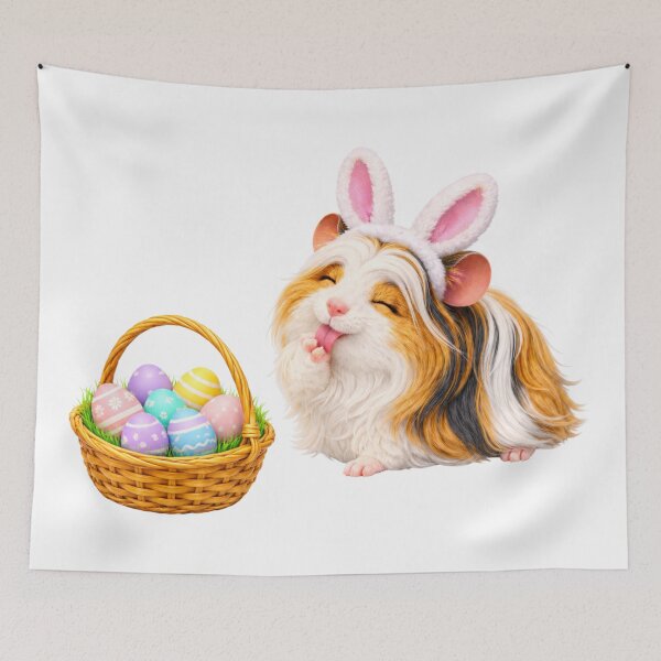 Item preview, Peruvian Guinea Pig Easter Joy designed and sold by Sillytoe.