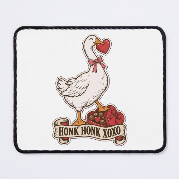 Item preview, Valentines Goose Honk Honk XOXO | Funny Silly Goose with Heart Valentine designed and sold by StickyGuys.