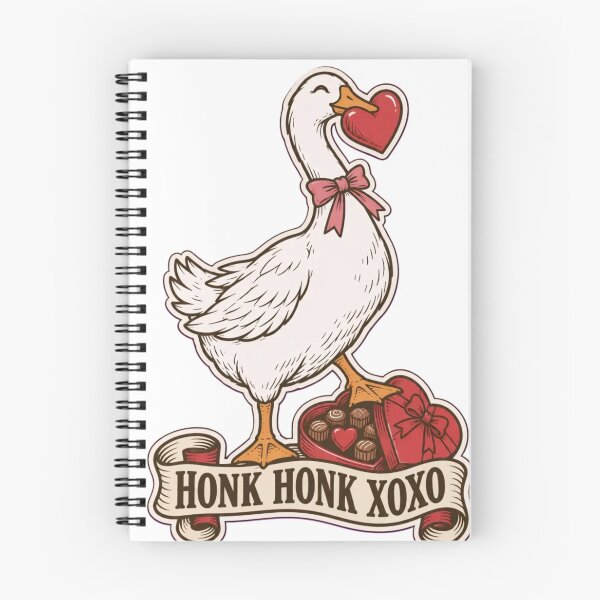 Item preview, Valentines Goose Honk Honk XOXO | Funny Silly Goose with Heart Valentine designed and sold by StickyGuys.