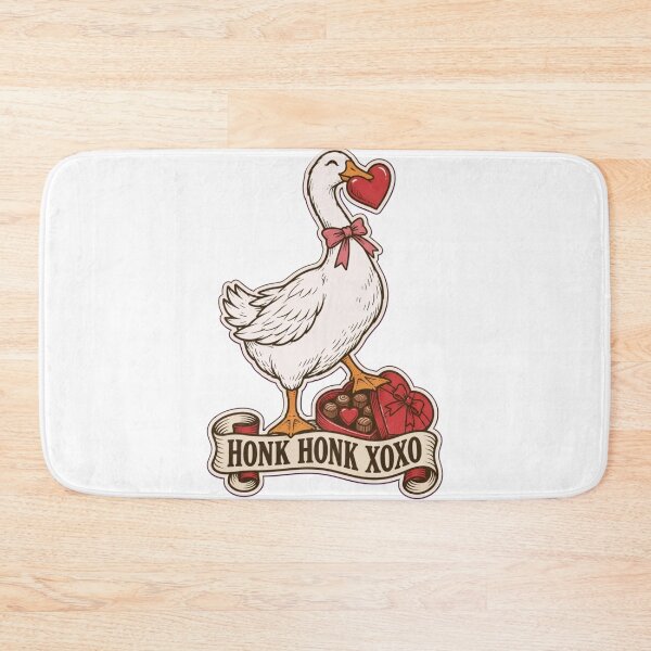 Item preview, Valentines Goose Honk Honk XOXO | Funny Silly Goose with Heart Valentine designed and sold by StickyGuys.