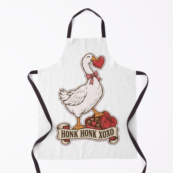 Item preview, Valentines Goose Honk Honk XOXO | Funny Silly Goose with Heart Valentine designed and sold by StickyGuys.