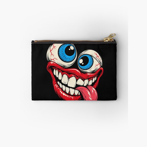 Item preview, Funny Halloween Monster Face Shirt – Creepy Googly Eyes & Crazy Grin designed and sold by JonelCrafts.
