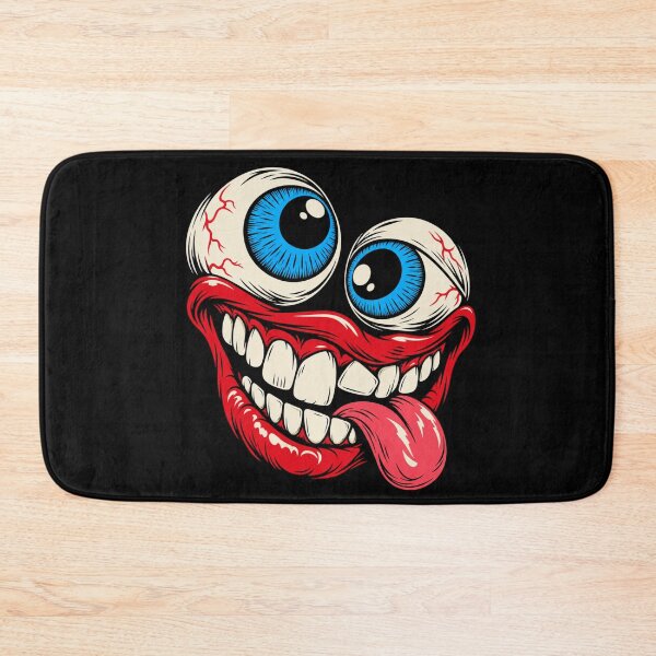 Item preview, Funny Halloween Monster Face Shirt – Creepy Googly Eyes & Crazy Grin designed and sold by JonelCrafts.