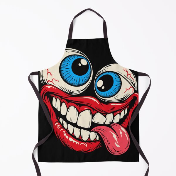 Item preview, Funny Halloween Monster Face Shirt – Creepy Googly Eyes & Crazy Grin designed and sold by JonelCrafts.