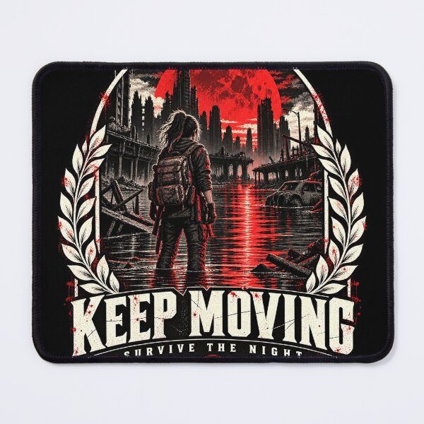 Item preview, Keep Moving Survive the Night Post Apocalyptic Survivor designed and sold by ASHartat.