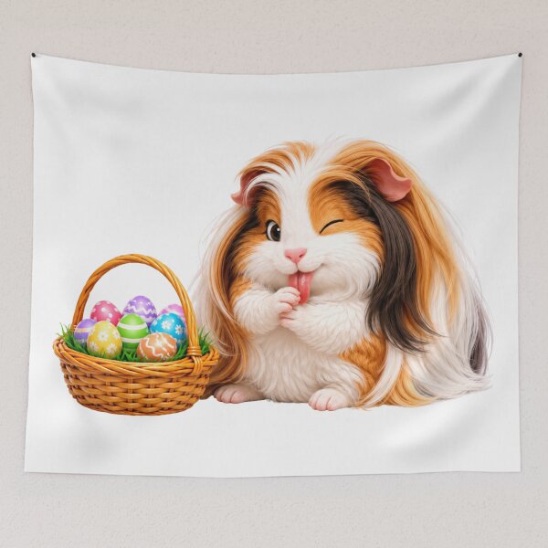 Item preview, Peruvian Guinea Pig Easter Basket designed and sold by Sillytoe.