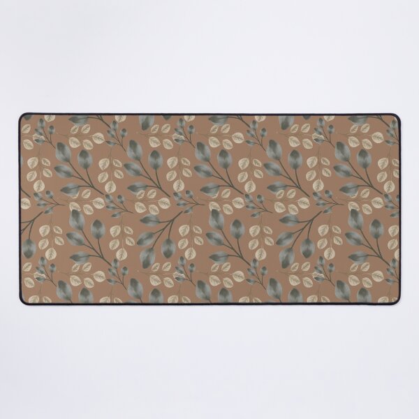 Item preview, Botanical Foliage Muted Warm Latte Brown Seamless Pattern Art designed and sold by Jyoti Digital Artist.