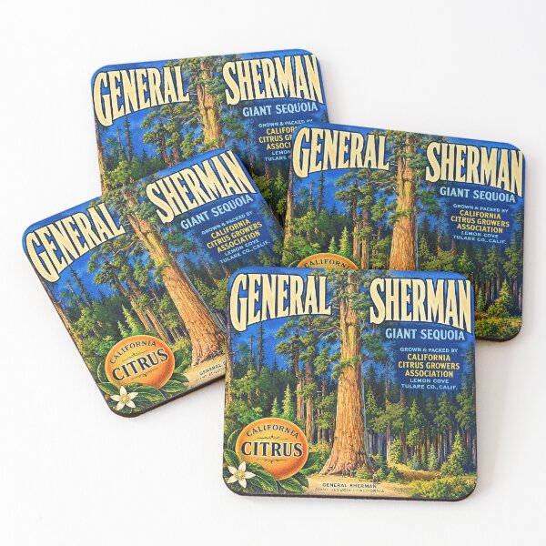 Item preview, Giant Sherman - Vintage California Citrus Label designed and sold by Grove of Things.