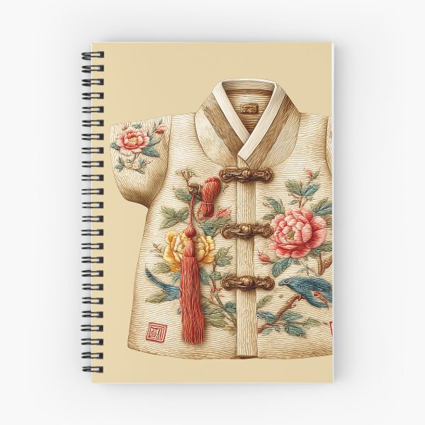 Item preview, Elegant Floral Embroidered Korean Hanbok Jacket designed and sold by colorful-white.
