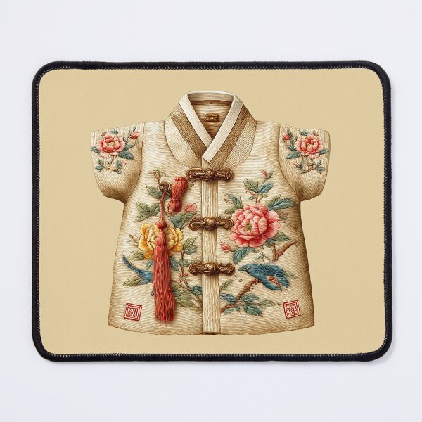 Item preview, Elegant Floral Embroidered Korean Hanbok Jacket designed and sold by colorful-white.