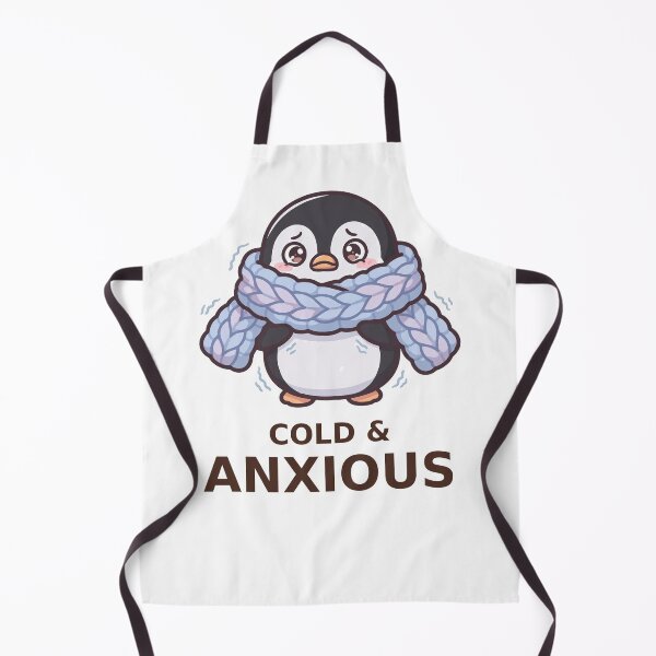 Item preview, Cold and Anxious - Kawaii Penguin designed and sold by Visual Dept..