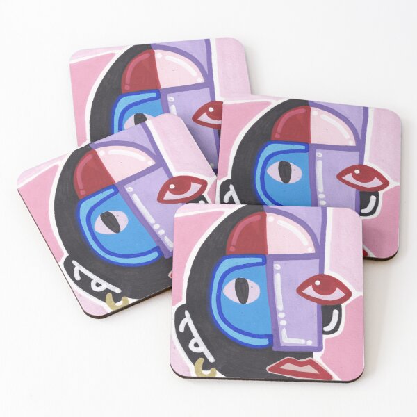 Item preview, Fragmented Gaze Cubist Portrait designed and sold by kuridecoralart.