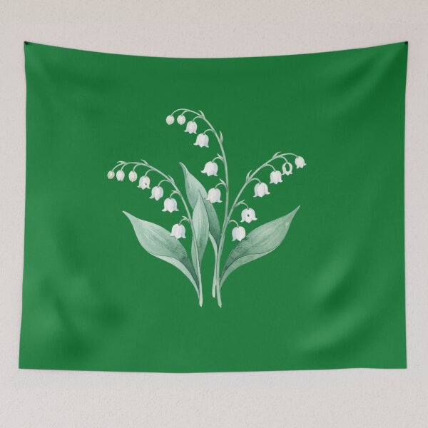 Item preview, Elegant Lily of the Valley Watercolor Botanical Art designed and sold by bvdesignart.
