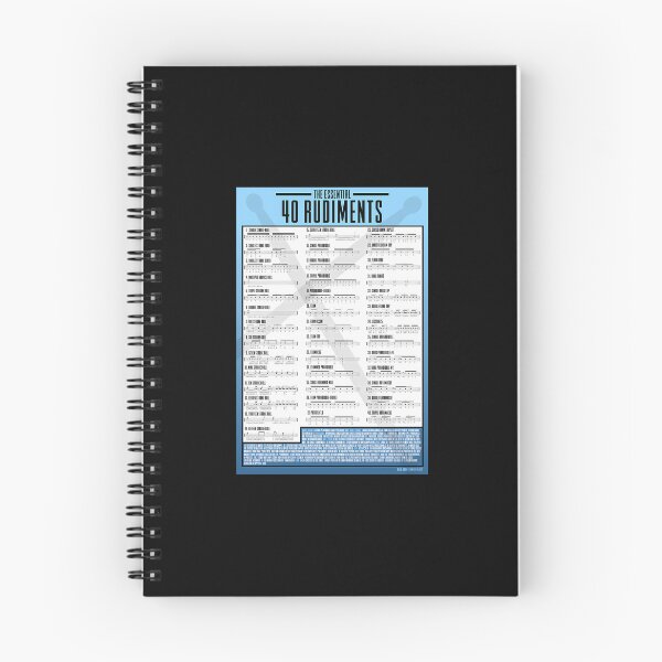 Item preview, The-Essential-40-Rudiments-Chart-For-Drummers-Blue designed and sold by hadwinm.