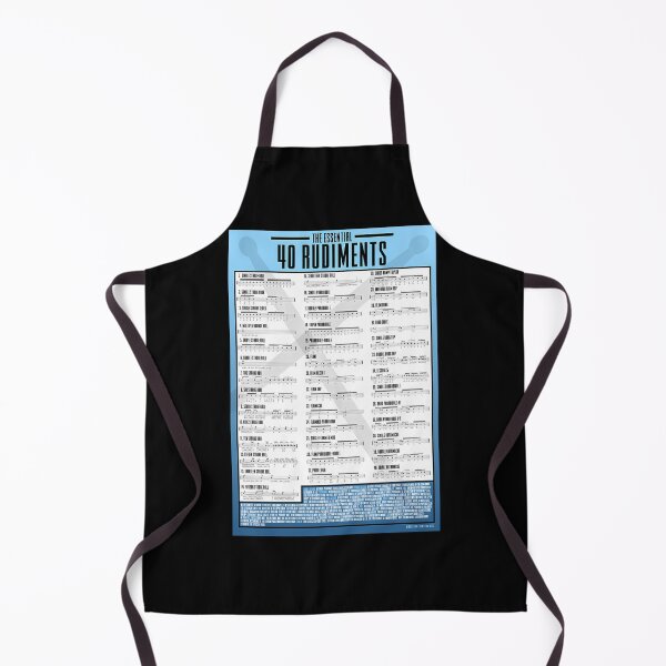 Item preview, The-Essential-40-Rudiments-Chart-For-Drummers-Blue designed and sold by hadwinm.