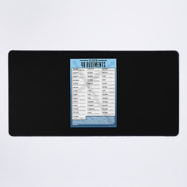 Item preview, The-Essential-40-Rudiments-Chart-For-Drummers-Blue designed and sold by hadwinm.