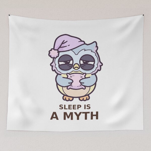 Item preview, Sleep Is a Myth - Kawaii Owl designed and sold by Visual Dept..