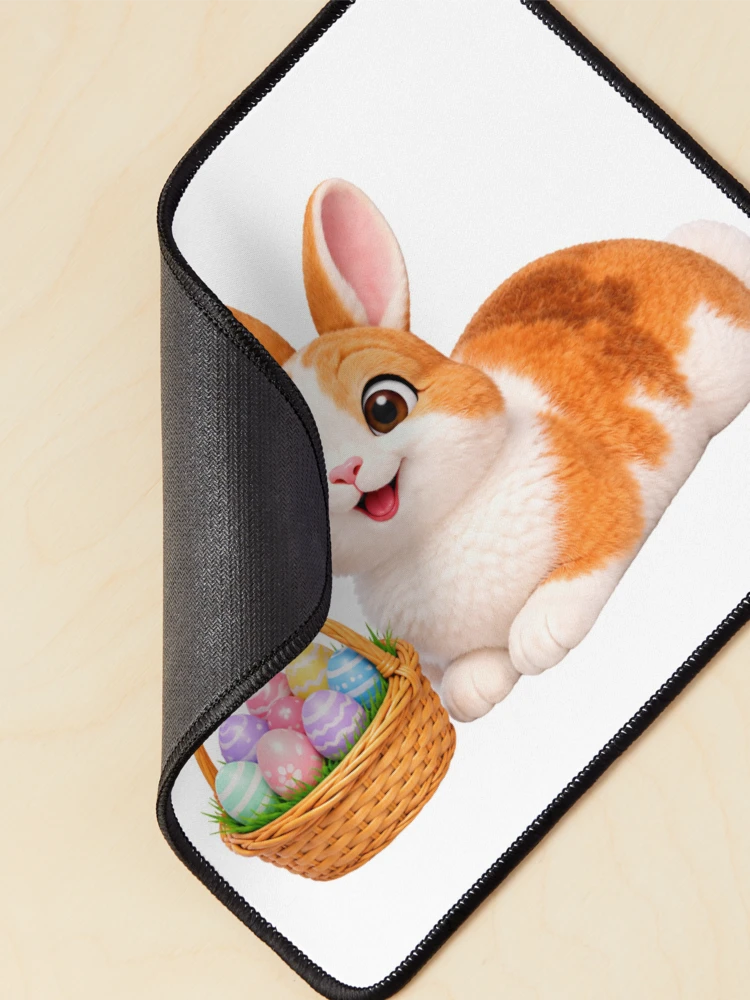 Thumbnail 2 of 5, Mouse Pad, Rex Rabbit Easter Rest designed and sold by Sillytoe.
