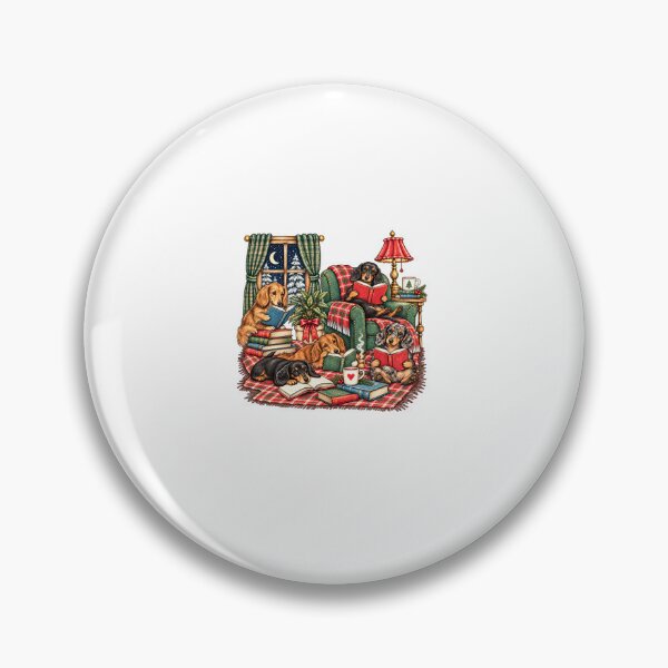 Item preview, Reading Books Christmas Dachshund  designed and sold by EricCotanori.