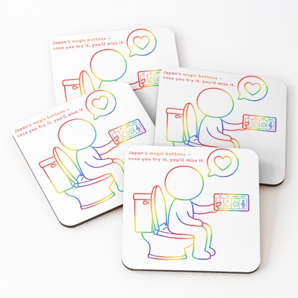 Item preview, Japan's Magic Toilet Buttons - Once You Try It You Miss It designed and sold by japan-picto.