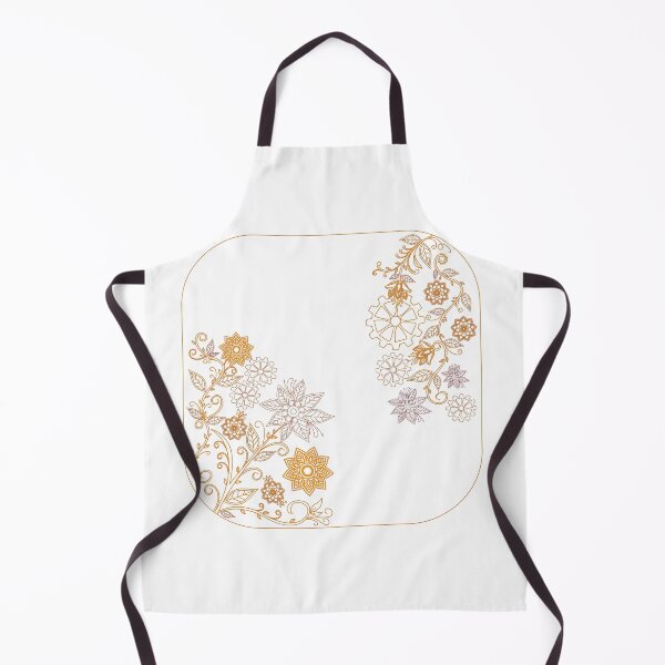 Item preview, Golden Floral Mandala Pattern Line Art designed and sold by ArtBySaMandala.