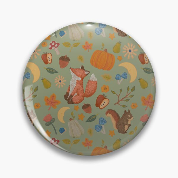 Item preview, Fox and Squirrel Seamless Pattern designed and sold by scrappyscotty.