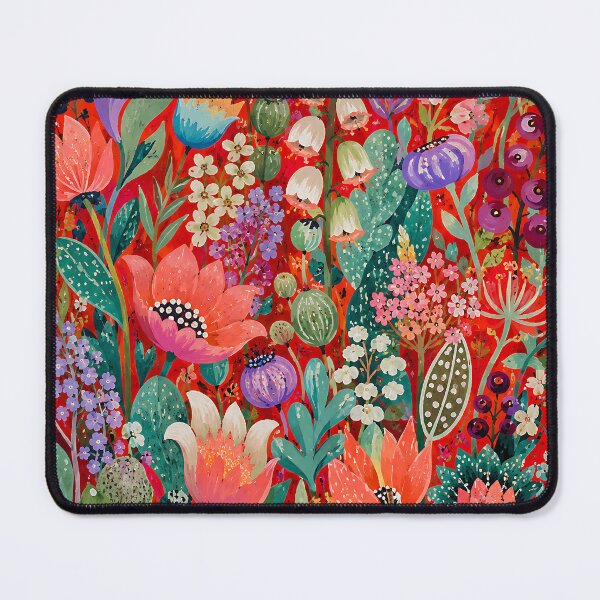Item preview, Maximalist Wildflower Garden – Colorful Botanical Floral Art designed and sold by artswag.