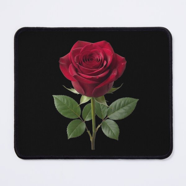 Item preview, Elegant Deep Red Rose Flower Botanical Art designed and sold by bvdesignart.