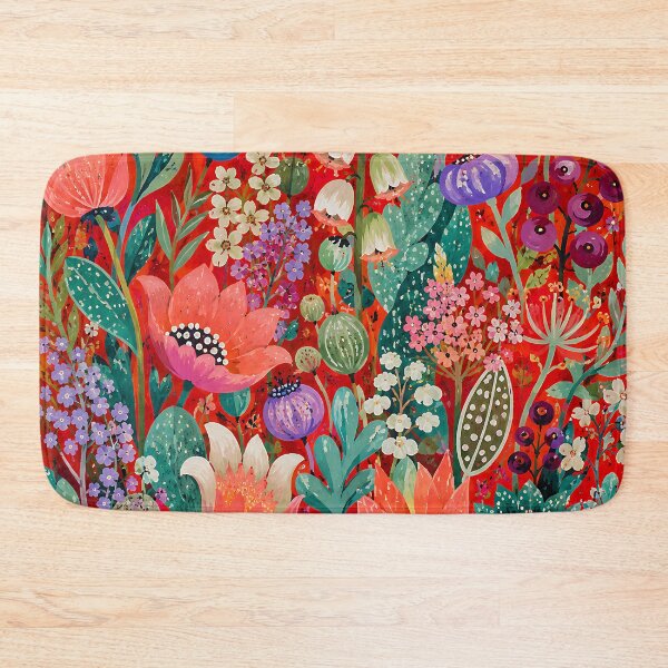 Item preview, Maximalist Wildflower Garden – Colorful Botanical Floral Art designed and sold by artswag.