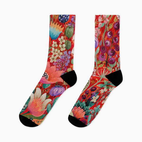 Item preview, Maximalist Wildflower Garden – Colorful Botanical Floral Art designed and sold by artswag.